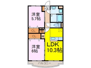 グラン・ジュテＰａｒｔⅡの物件間取画像